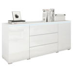 Möbelix Sideboard Mit Led 150cm Vera, Weiß