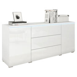 Sideboard Mit Led 150cm Vera, Weiß