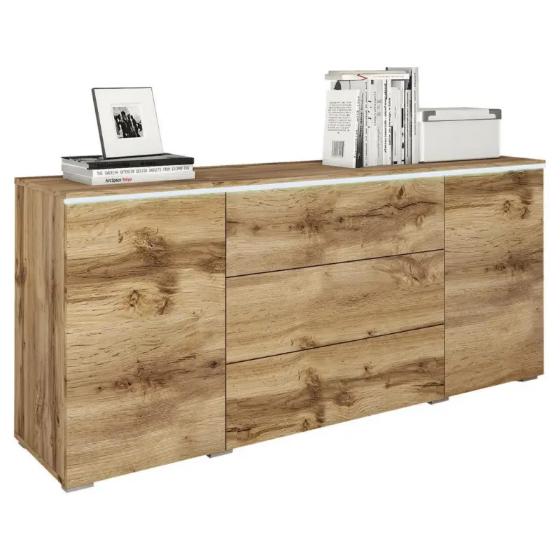 Sideboard Mit Led 150cm Vera, Wei&szlig;