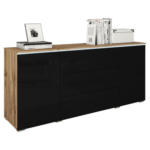 Möbelix Sideboard Mit Led 150cm Vera, Schwarz