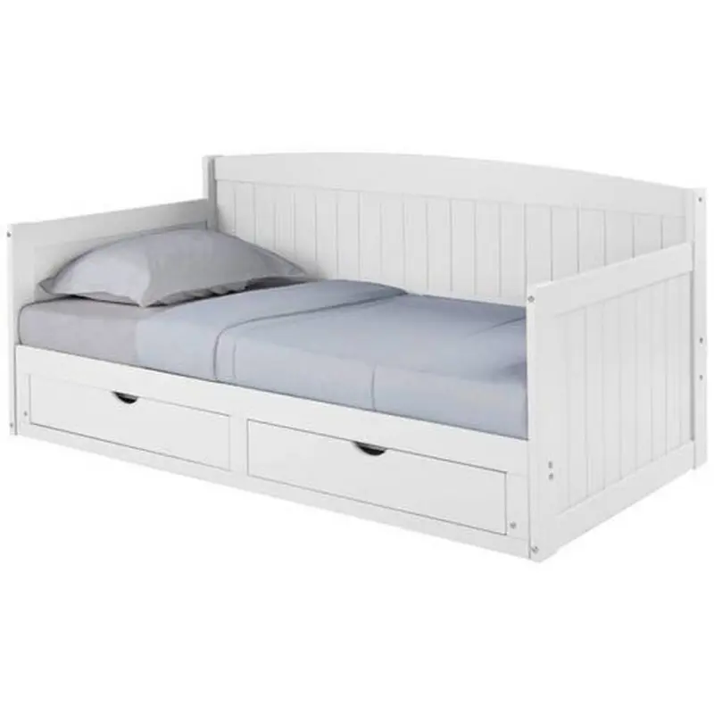 Ausziehbett Mit Lattenrost 90x200 Cm Storm Weiß