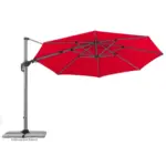 Möbelix Ampelschirm Bermuda BxHxT: 350x258x415 cm Rot