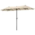 Möbelix Doppelsonnenschirm Salerno BxHxT: 300x220x150cm Naturfarben