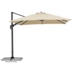 Möbelix Ampelschirm Rhodos Twist BxHxT: 358x263x300 cm Naturfarben