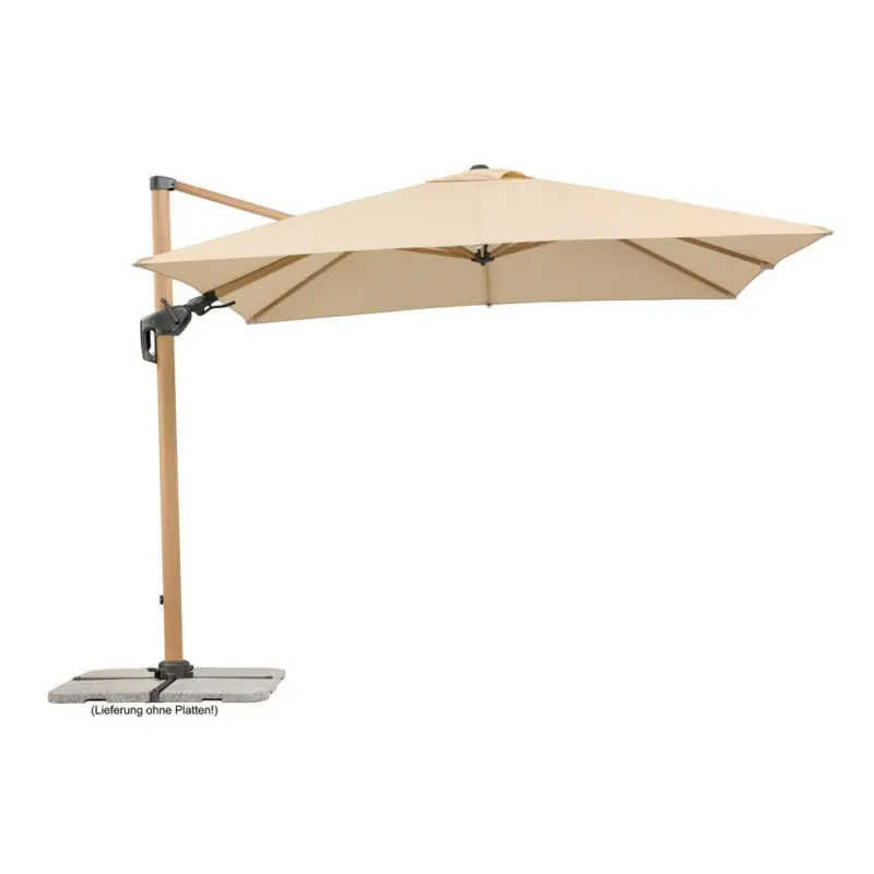 Ampelschirm Rhodos Twist W BxHxT: 358x263x300cm Naturfarben