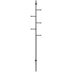 Möbelix Kleiderständer Aspen Schwarz Metall 6 Haken H: 171,2 Cm