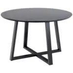 Möbelix Esstisch Rund Malika 120x75 Cm Schwarz