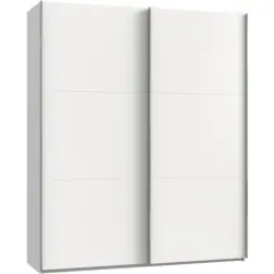 Schwebetürenschrank 200cm Level, Weiß
