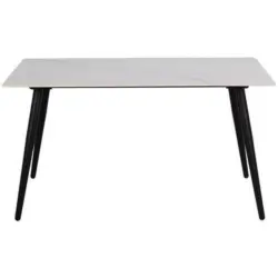 Esstisch Wicklow 140x80cm Keramik/weiß