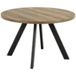 Möbelix Esstisch Rund Zalida 120x75 Cm Naturfarben/schwarz