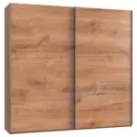 M&ouml;belix Schwebet&uuml;renschrank 250cm Level, Eiche Dekor