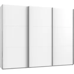 Schwebetürenschrank 300cm Level, Weiß