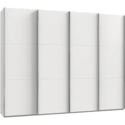 Schwebetürenschrank 300cm Level, Weiß