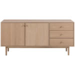 Möbelix Sideboard 160 cm Aston, Echtholzfurnier Eiche