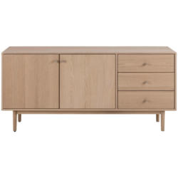 Sideboard 160 Cm Aston, Echtholzfurnier Eiche