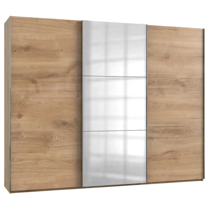 Schwebetürenschrank 300cm Level, Eiche Dekor