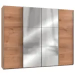 M&ouml;belix Schwebet&uuml;renschrank 300cm Level, Eiche Dekor