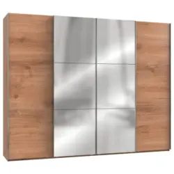 Schwebet&uuml;renschrank 300cm Level, Eiche Dekor