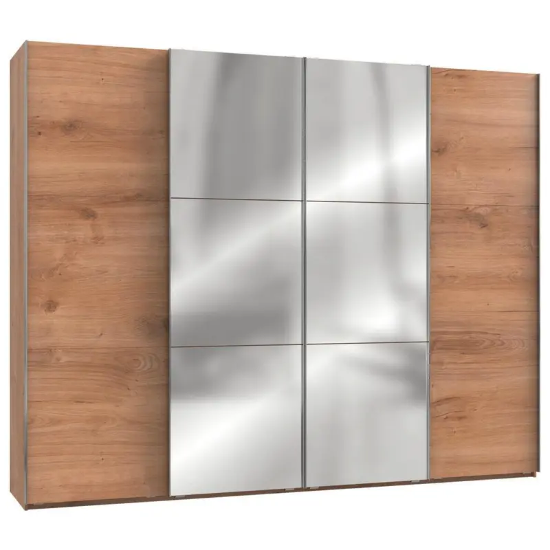 Schwebet&uuml;renschrank 300cm Level, Eiche Dekor