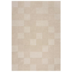 Wollteppich Checkerboard Beige B: 120 Cm