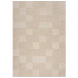 Wollteppich Checkerboard Beige B: 200 cm