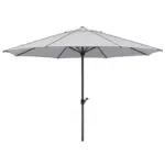 Möbelix Sonnenschirme Adria BxHxT: 350x275x350 cm Silbergrau