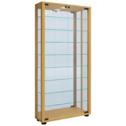 Hängevitrine Vitrosa Buchefarben B: 59 Cm