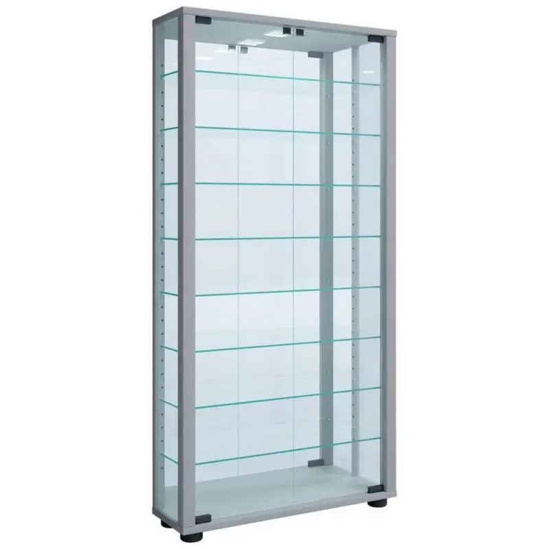Hängevitrine Vitrosa Silberfarben B: 59 Cm