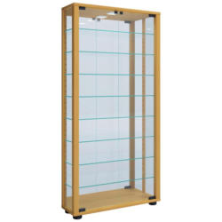 Vitrine Lumo Buchefarben B: 59 cm