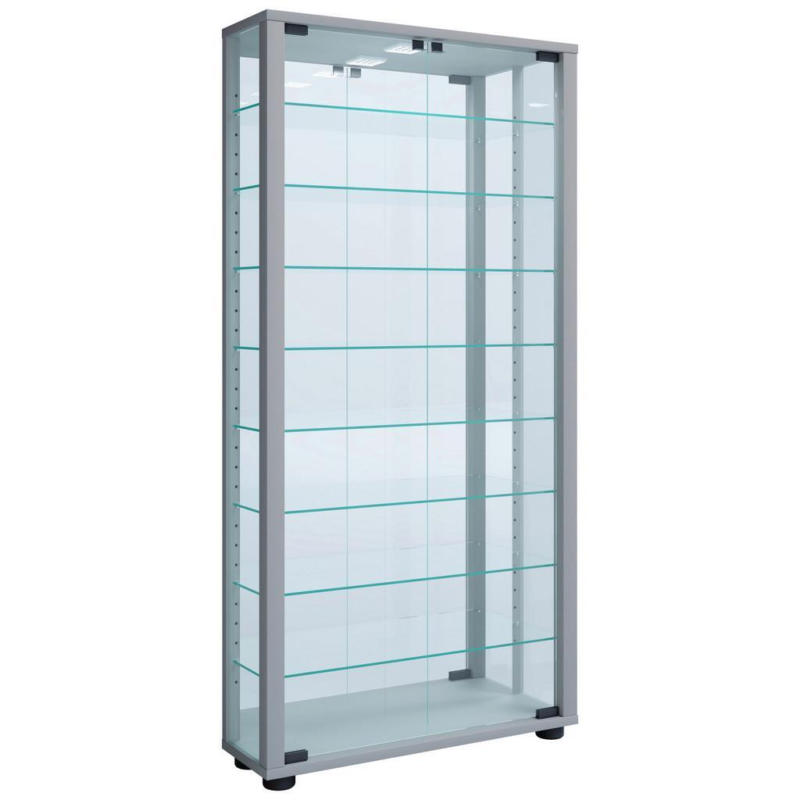 Vitrine Lumo B: 59 Cm Silberfarben