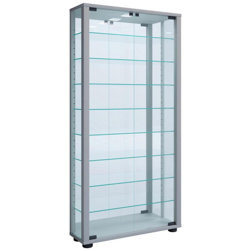 Vitrine Lumo Silberfarben B: 59 Cm