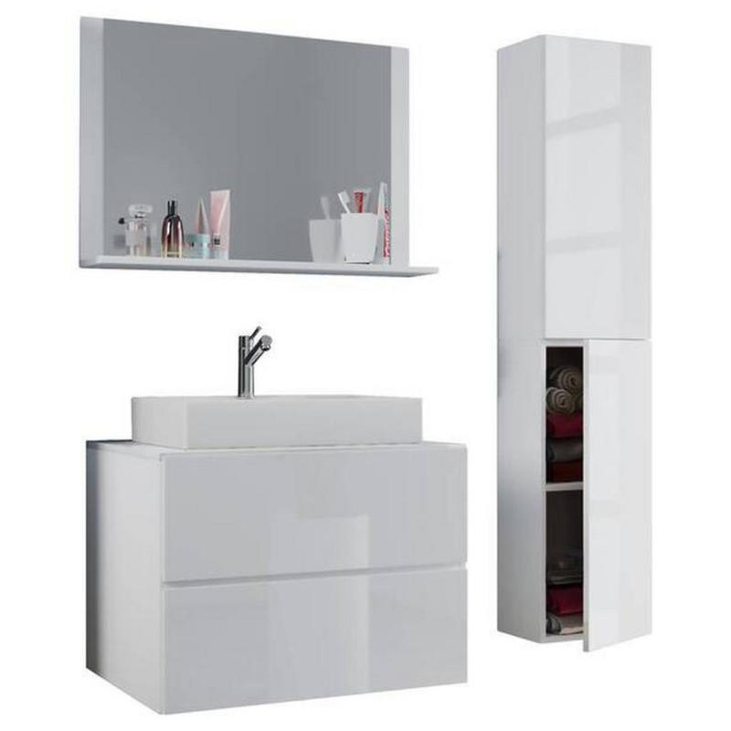 Badezimmer Lendas Weiß B: 94 cm