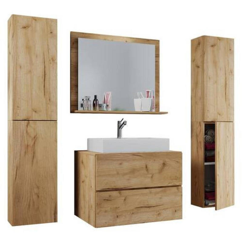 Badezimmer Lendas Honigeiche B: 127 Cm