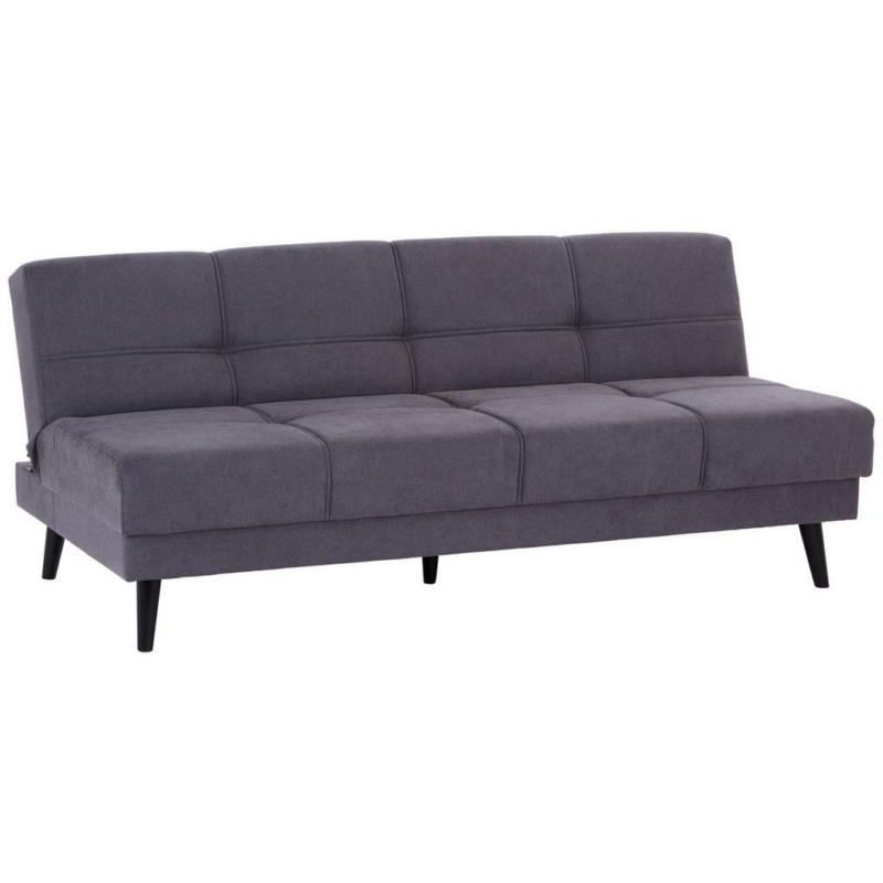 3-Sitzer-Sofa + Schlaffunktion Muffin Anthrazit, Beine Massiv