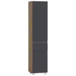Möbelix Hochschrank Varese B: 40 Cm Grau/eiche Wotan