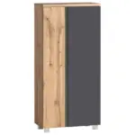 Möbelix Midischrank Varese B: 65 Cm Grau/eiche Wotan
