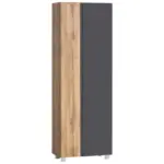 Möbelix Hochschrank Varese B: 65 Cm Grau/eiche Wotan