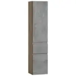 Möbelix Hochschrank Varese B: 40 Cm Hellgrau/eiche Wotan