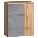 Möbelix Badezimmer Unterschrank Varese Bxh 65x79 Cm Grau/ Eiche Dekor