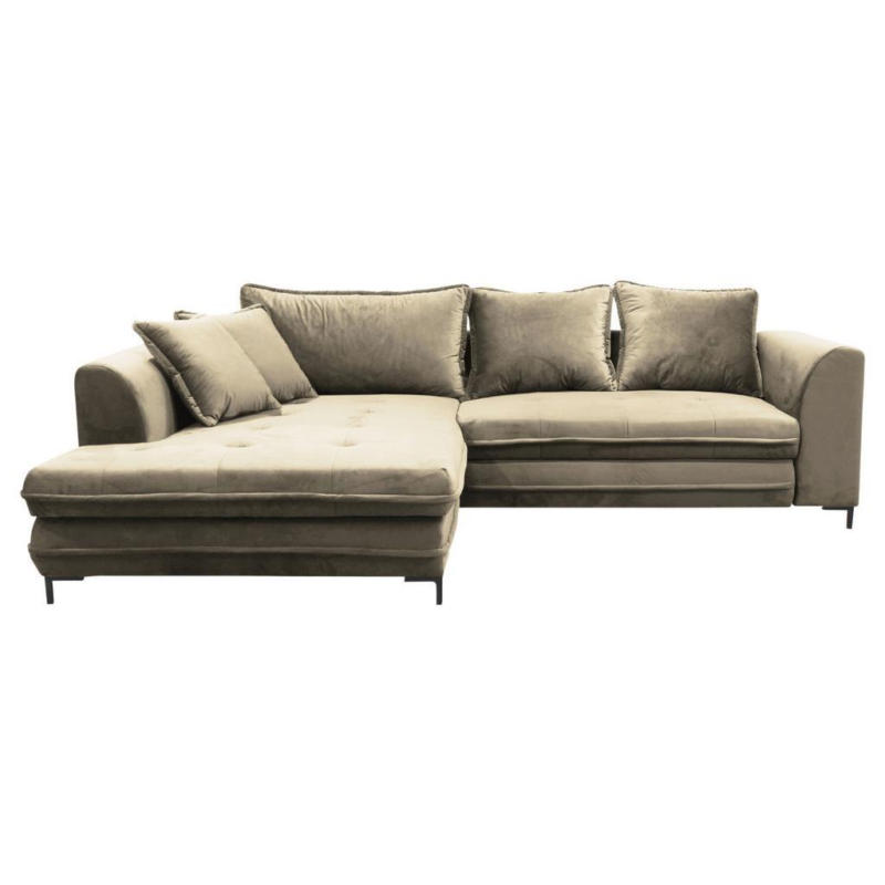 Eckschlafsofa Bello Beige Mit Schlaffunktion Ottomane Links