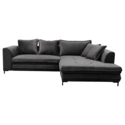 Eckschlafsofa Bello Grau Mit Schlaffunktion Ottomane Rechts