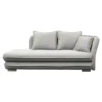 M&ouml;belix Liege Latte Beige inkl. Bettkasten Ottomane Rechts