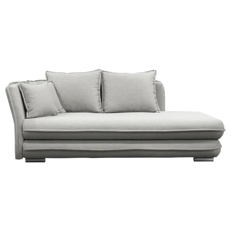 Liege Latte Beige inkl. Bettkasten Ottomane Links