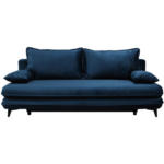 Möbelix Schlafsofa Look Dunkelblau inkl.bettkasten+schlaffunktion