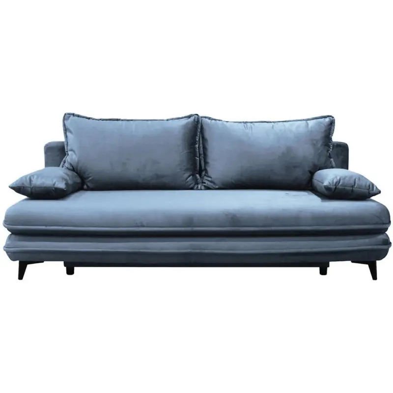 Schlafsofa Look Hellblau inkl.bettkasten+schlaffunktion