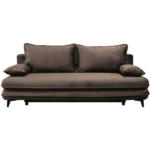 Möbelix Schlafsofa Look Braun inkl.bettkasten+schlaffunktion