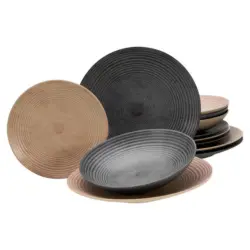 Tafelservice Steingut 4 Personen Geschirr Set