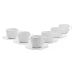 Möbelix Kaffeeservice Porzellan 6 Personen Geschirr Set