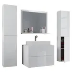 Möbelix Badezimmer Lendas 5-Teilig Weiß B:127 Cm