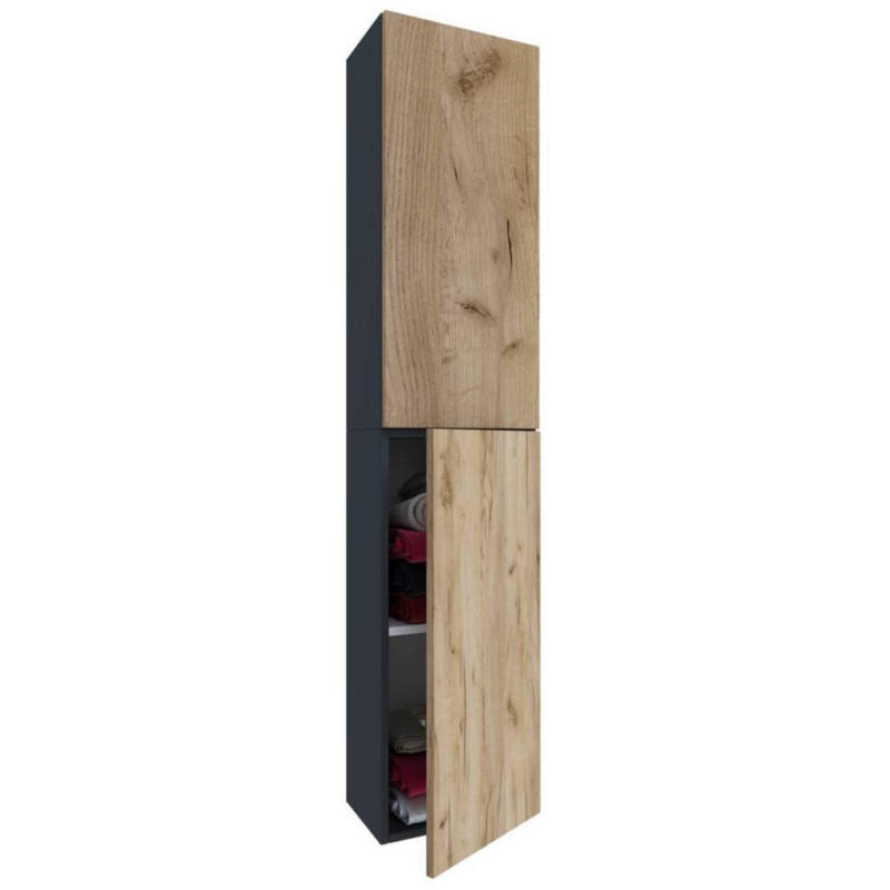 Hochschrank Bad Lendas Bxh 32,6x150 Cm Eichefarben